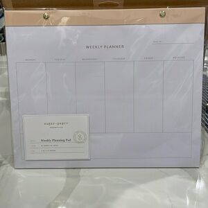 Sugar Paper Undated Weekly Planning Pad